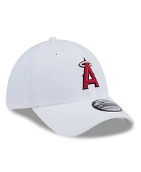 New Era Men's White Los Angeles Angels Evergreen 39THIRTY Flex Hat
