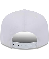 New Era Men's Miami Dolphins Main White on White 9FIFTY Snapback Hat