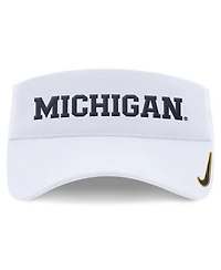 Nike Men's and Women's White Michigan Wolverines 2024 Sideline Fit Ace Visor Hat