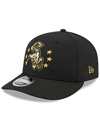 New Era Men's Black Chicago White Sox 2024 Armed Forces Day Low Profile 9FIFTY Snapback Hat