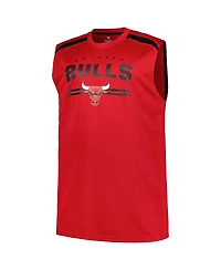 Fanatics Men's Red Chicago Bulls Big Tall Birdseye Muscle Tank Top