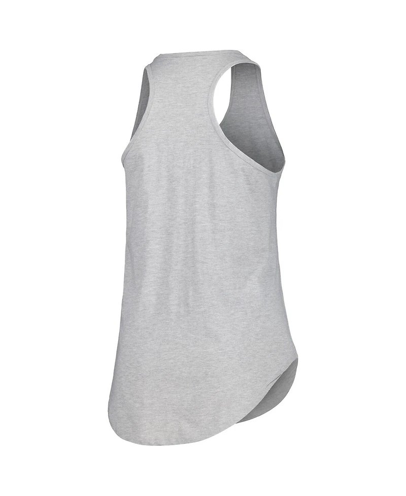 Fanatics Women's Heather Gray Florida Panthers Plus Racerback Tank Top