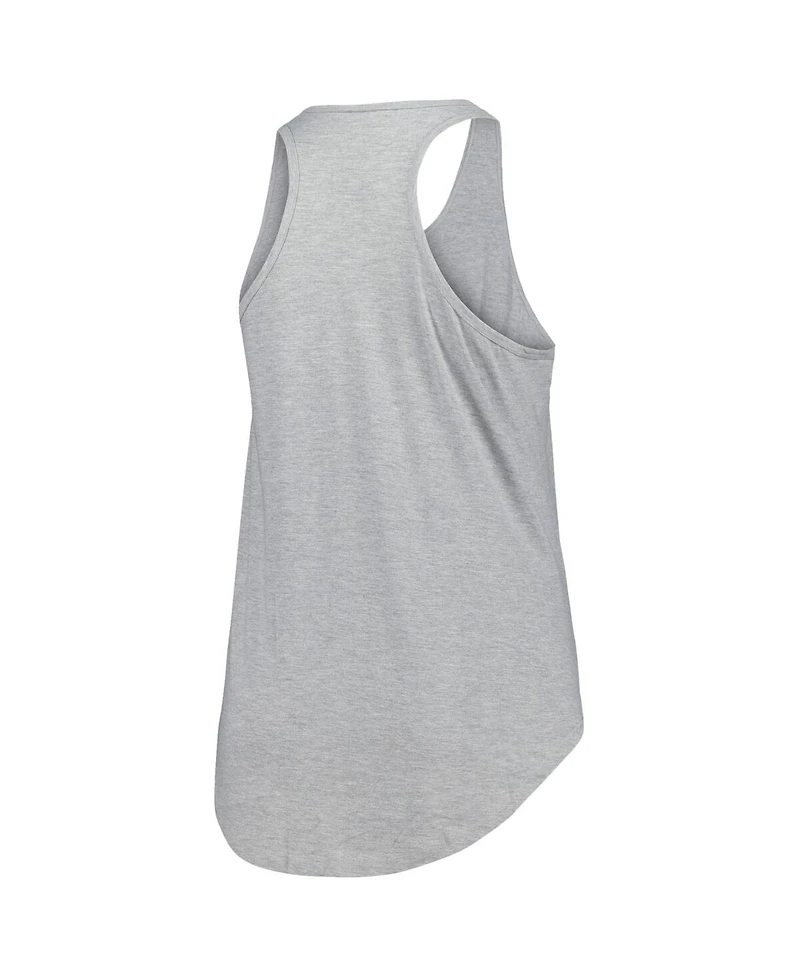 Fanatics Women's Heather Gray Boston Bruins Plus Racerback Tank Top