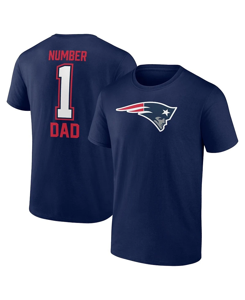 Fanatics Men's Navy New England Patriots 1 Dad T-Shirt