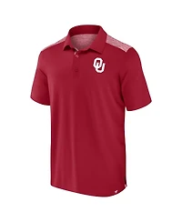 Fanatics Men's Crimson Oklahoma Sooners Long Shot Polo Shirt