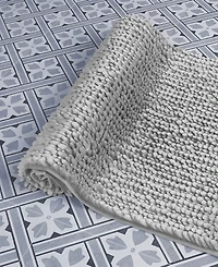 Laura Ashley Butter Chenille Bath Mat, 17" x 24"