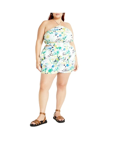 City Chic Women's Almay Romper