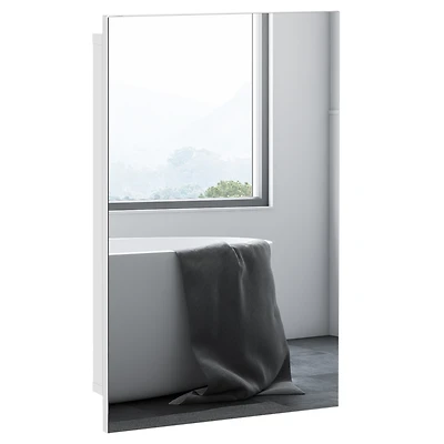 kleankin Recessed Medicine Cabinet Storage, Bathroom Mirror Cabinet