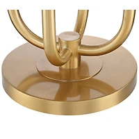 Possini Euro Design Mid Century Modern Glam Style Floor Lamp 4-Light Led 68.5" Tall Warm Gold Glass Globe Shade for Living Room House Uplight