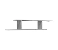 vidaXL Wall-Mounted Tv Shelf Concrete Gray 49.2"x7.1"x9.1" Engineered Wood