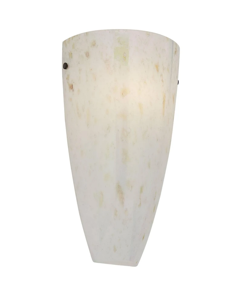 Possini Euro Design Isola Modern Wall Light Sconce Caramel Amber Art Glass 7" Fixture for Bedroom Bathroom Vanity Reading Living Room Hallway Hou