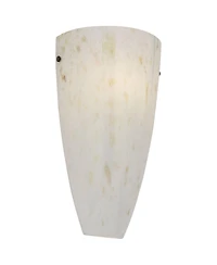 Possini Euro Design Isola Modern Wall Light Sconce Caramel Amber Art Glass 7" Fixture for Bedroom Bathroom Vanity Reading Living Room Hallway Hou