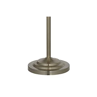 Regency Hill Montebello Vintage Retro Floor Lamp Standing 59" Tall Antique Brass Metal Soft Tan Bell Shade for Living Room Bedroom Office House H