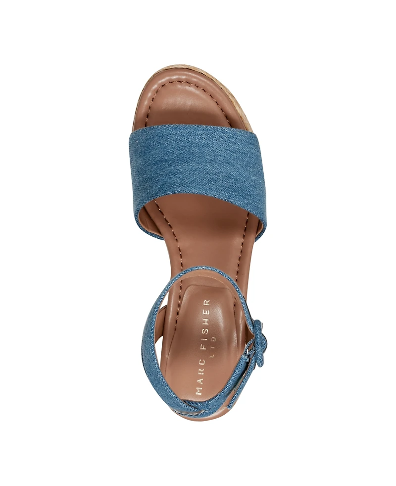 Marc Fisher Ltd Women's Palyca Block Heel Open Toe Dress Sandals