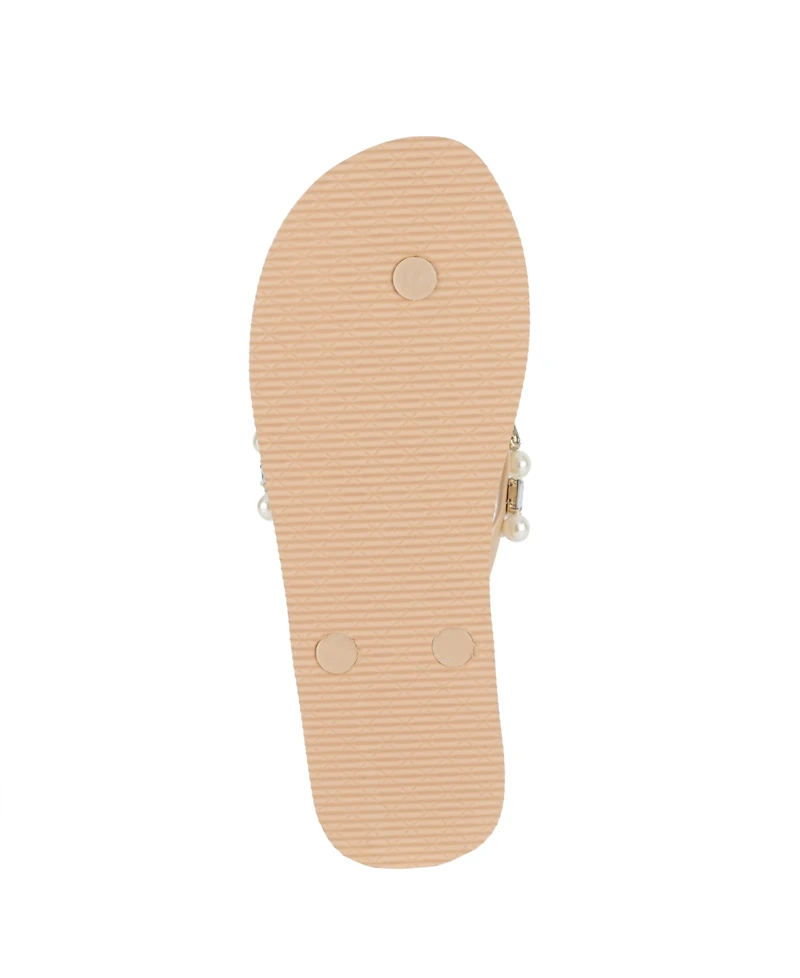Juicy Couture Women's Sade 2 Embellished Flip Flop Sandals