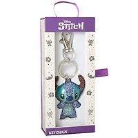 Disney Stitch Pave 3D Bling Keychain - Bag Charm, Backpack Accessories, Travel Collectible Gift Keychains