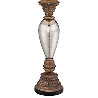 Barnes and Ivy Alsace 32 1/2" Tall Large Traditional End Table Lamp Gold Silver Mercury Glass Single Living Room Bedroom Bedside