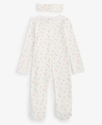 Baby Girls Secret Garden Cotton Printed Coverall Set, Exclusively at Macy's
