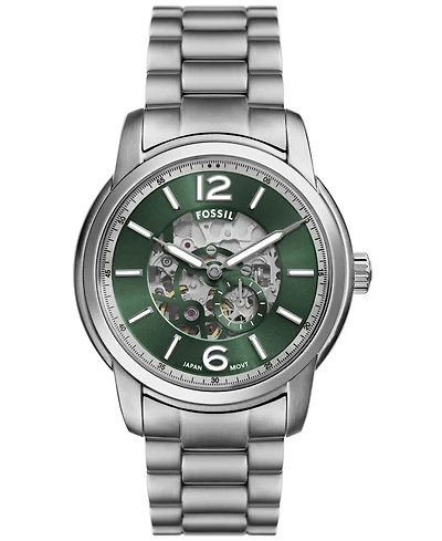 Fossil Men's Heritage Automatic Stainless Steel Watch 43mm