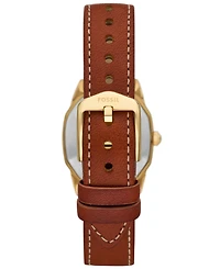 Fossil Women's Harlow Three-Hand Medium Brown Leather Watch 27mm