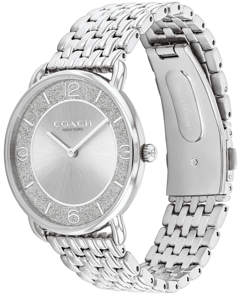 Coach Women's Silver Elliot Stainless Steel Watch 36mm
