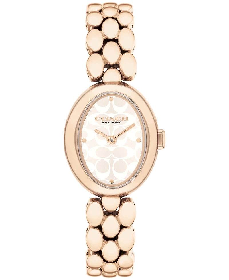 Coach Women's Carnation Gold Tone Sammy Watch 22.5mm