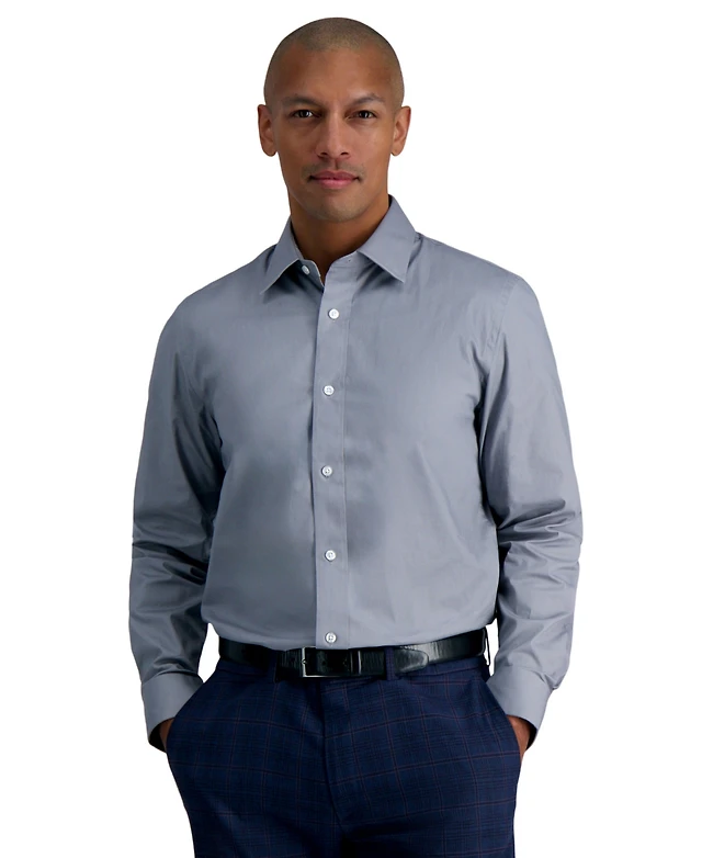 Haggar Men's Premium Comfort Slim Fit Dress Shirt | Arden Fair Haggar Men's Premium Comfort Slim Fit Dress Shirt | Arden Fair