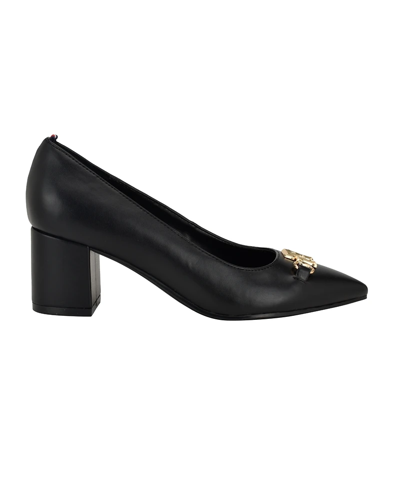 Tommy Hilfiger Women's Nanya Block Heel Classic Pumps