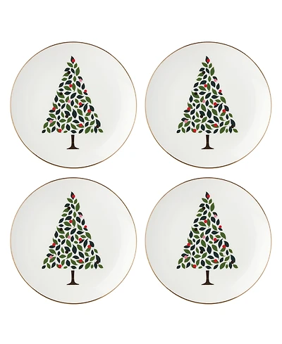 Kate Spade Evergreen 4-Piece Accent Plates