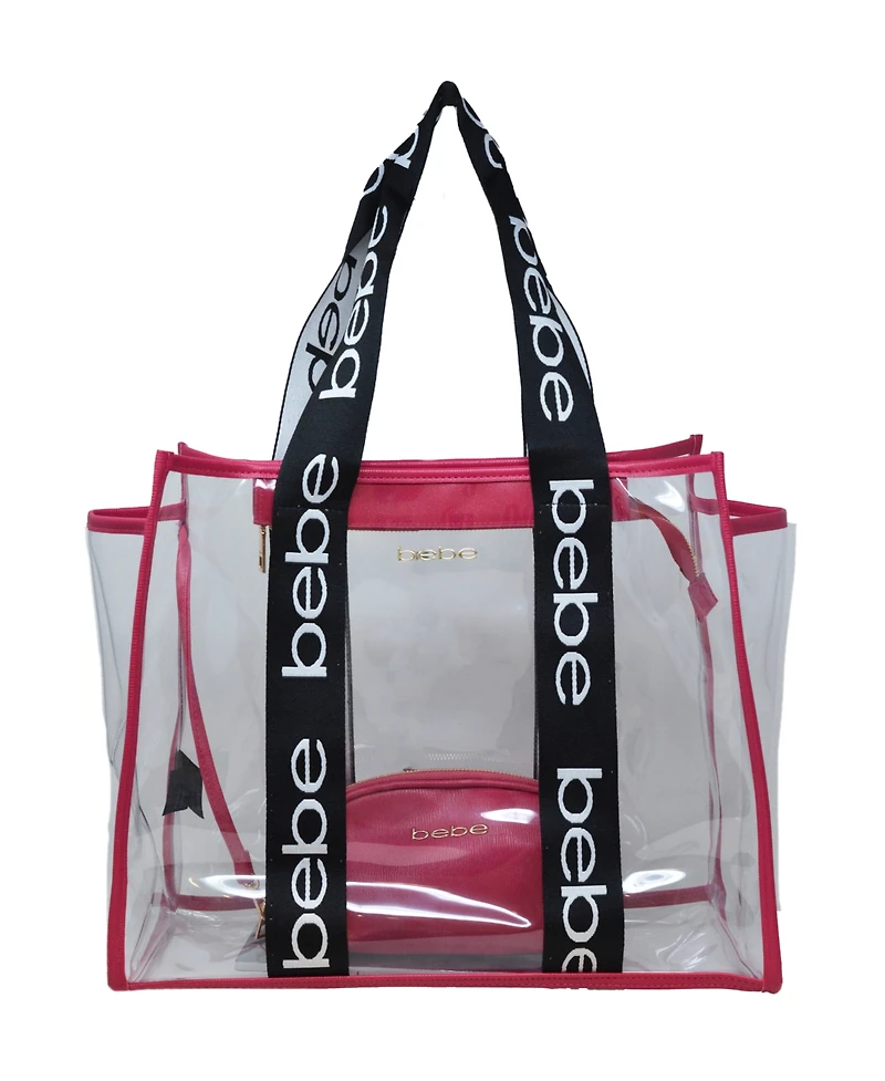 Bebe Hana Clear Tote Bag