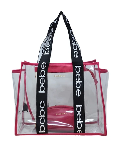 Bebe Hana Clear Tote Bag