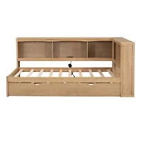 Streamdale Twin Daybed with Trundle, Storage, Usb