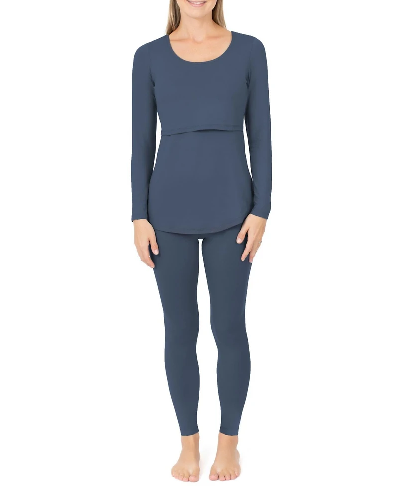 Kindred Bravely Plus Jane Long Sleeve Nursing Pajama Set