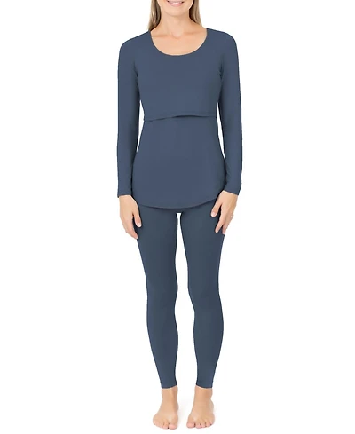 Kindred Bravely Plus Jane Long Sleeve Nursing Pajama Set