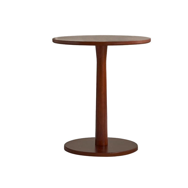 Streamdale Set of 2 Fabric Accent Chairs with Round Wood Table
