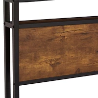 Metal Platform Bed Frame with Headboard, Usb, Led, Storage