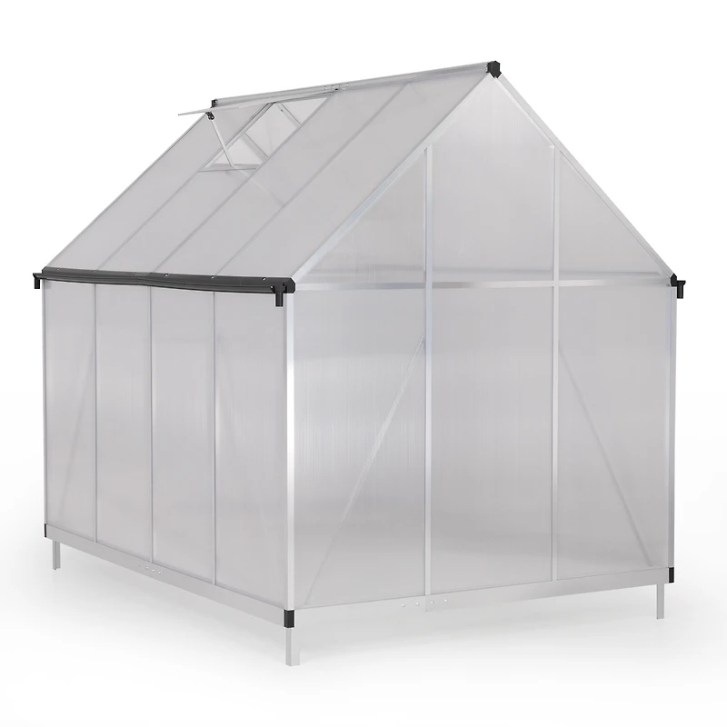 Streamdale Furniture Greenhouse Aluminum, Polycarb, Vent, Door