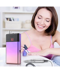 Byootique Portable Rechargeable Electric Nail Drill Machine Kit for Acrylic Nail