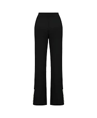 Nocturne Women's Mother of Pearl Beaded Knit Pants