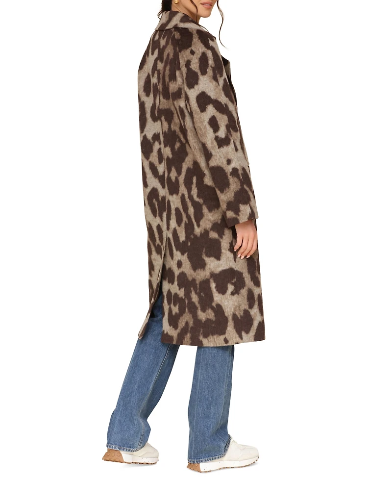 Avec Les Filles Women's Double-Breasted Walker Coat