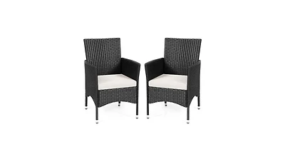 Slickblue 2 pcs Dining Chairs Set with Cushion Covers