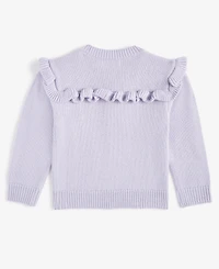 Epic Threads Toddler Girls Ruffled Metallic Sweater, Created for Macy's