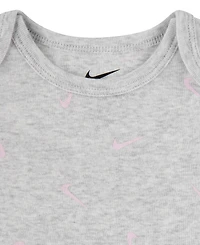 Nike Baby Boys or Girls Essentials Bodysuits, Pack of 3