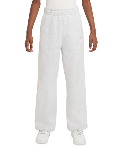 Nike Big Girls Sportswear Club Fleece Wide-Leg Sweatpants