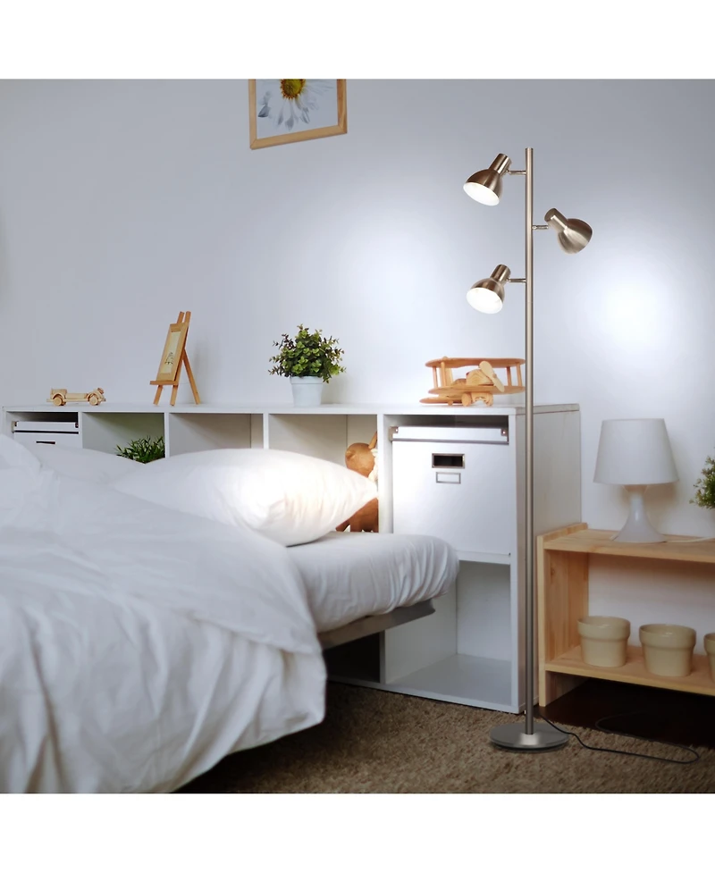 Ethan 65.5" Led Tree Floor Lamp with Adjustable Rotating Heads