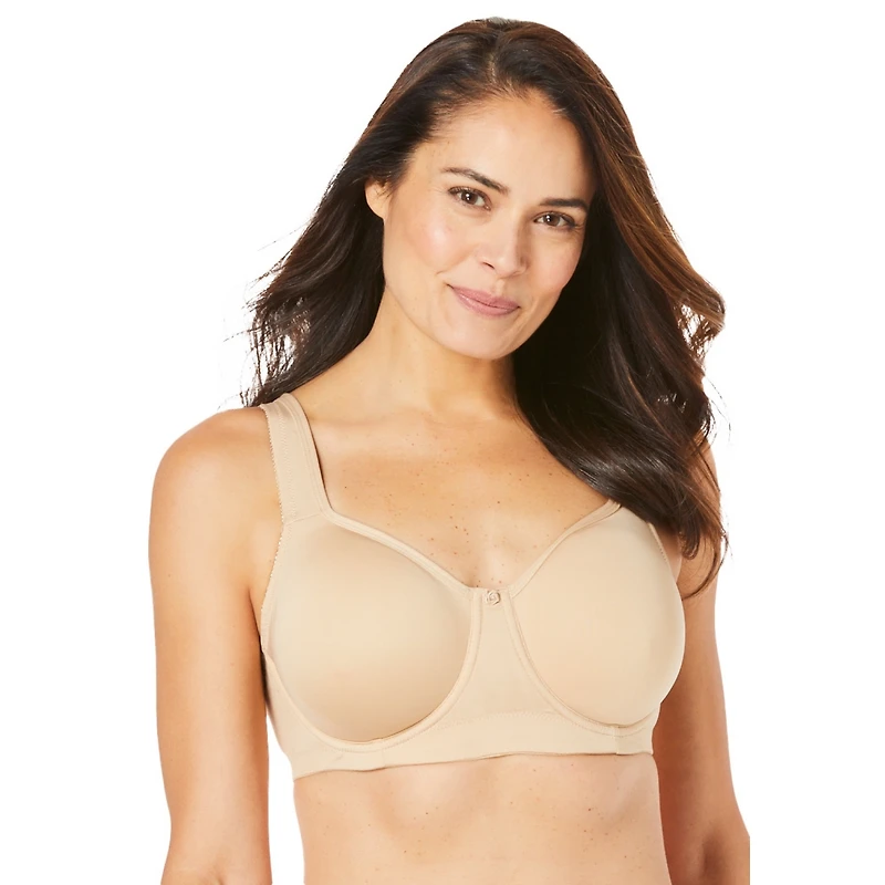 Comfort Choice Women's Underwire Microfiber T-Shirt Bra