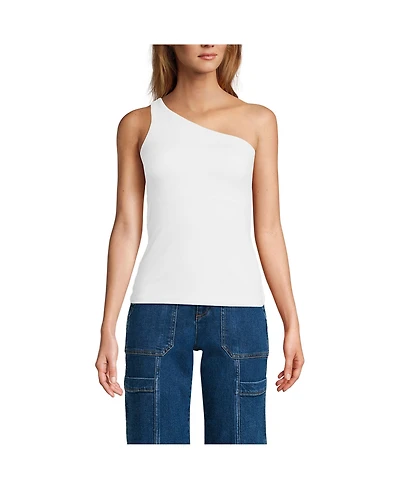Lands' End Women's Slender One Shoulder Top