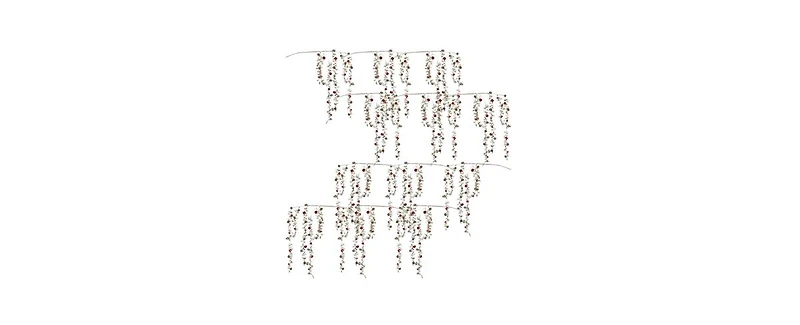 Seasonal Hanging Pine and Bell Spray Bundle-Set of 12 Ornaments for Creating Merry Christmas Atmospheres