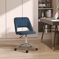 Vinsetto Upholste Mid-Back Home Office Desk Armless Computer Chair