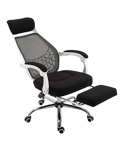 Vinsetto 360° High Back Computer Adjusting Height Recliner Chair w/ Footrest